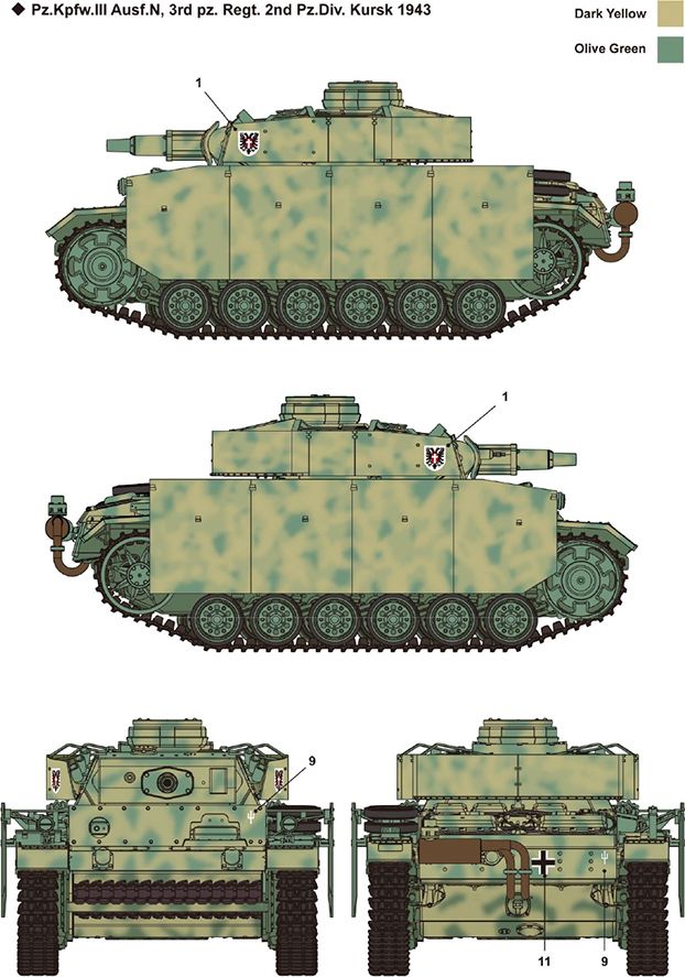 Zdjęcie German Panzer III Ausf. N "Afrika Korps" 1:35 Academy 13567