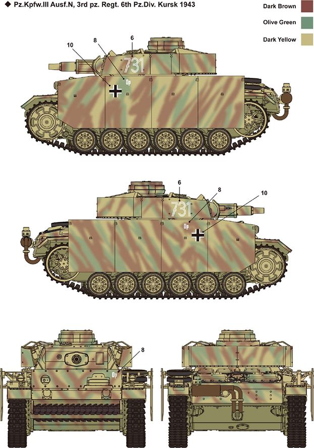 Zdjęcie German Panzer III Ausf. N "Afrika Korps" 1:35 Academy 13567