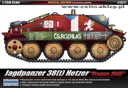 Jagdpanzer 38(t) Hetzer Praga 1945 1:35 Academy 13277