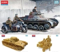 Zdjęcie Niemiecki Panzer I Ausf.B i motocykl 1:35 Academy 13556