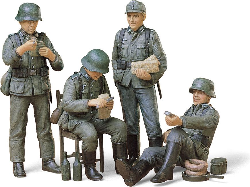 Zdjęcie Niemieccy żołnierze podczas odpoczynku 1:35 Tamiya 35129