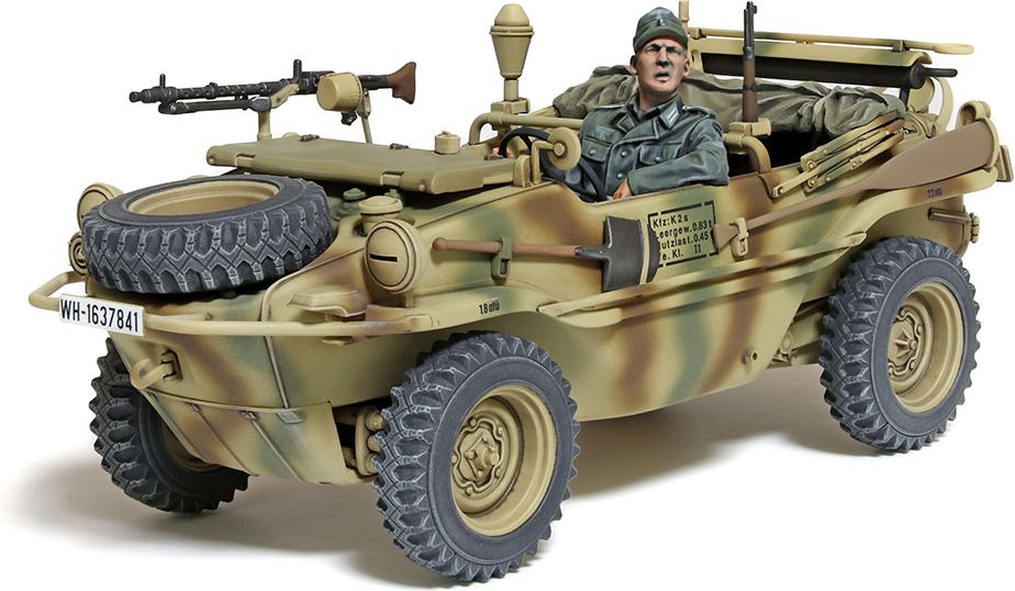 Zdjęcie German Schwimmwagen Type 166 Wide Wheel Version 1:35 Tamiya 35393