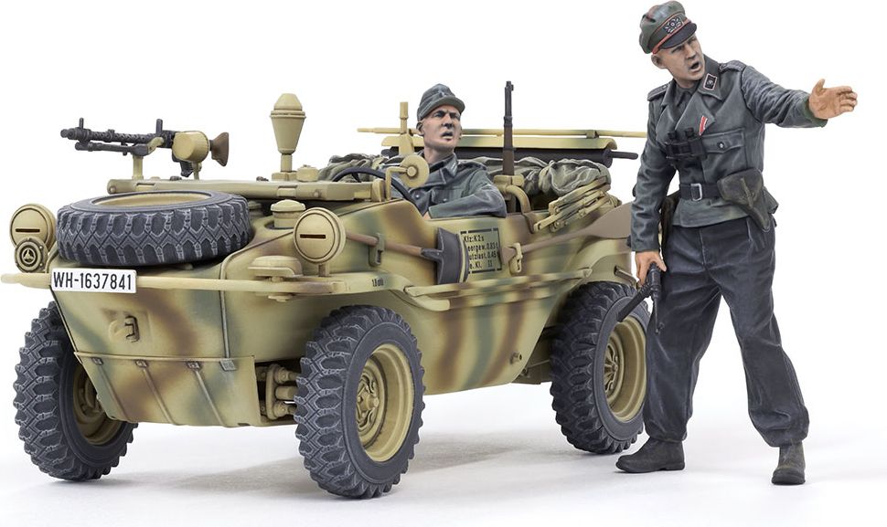 Zdjęcie German Schwimmwagen Type 166 Wide Wheel Version 1:35 Tamiya 35393