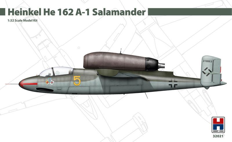 Zdjęcie Heinkel He 162 A-1 Salamander 1:32 Hobby 2000 32021