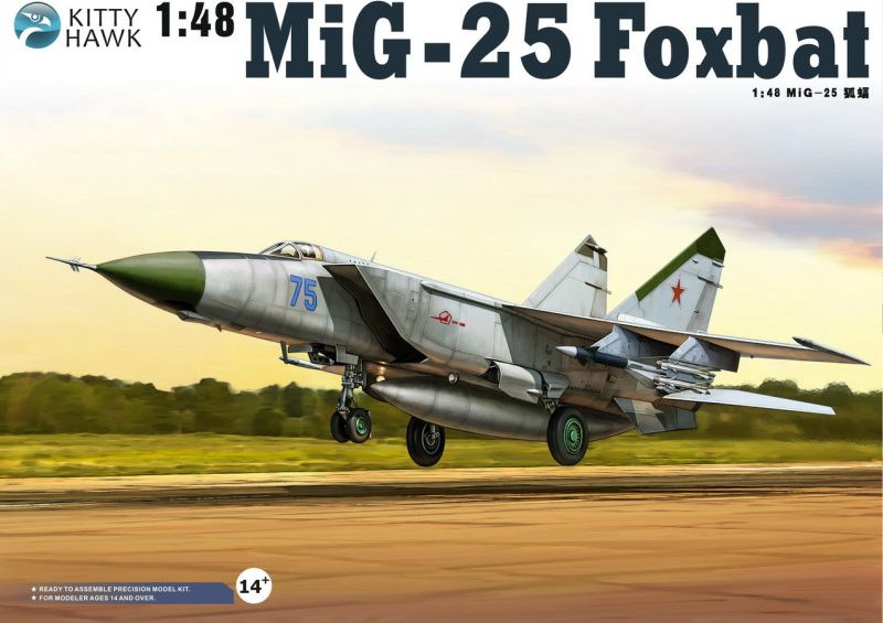 Zdjęcie Mikojan-Gurewicz MiG-25 PD/PDS Foxbat 1:48 Kittyhawk 80119