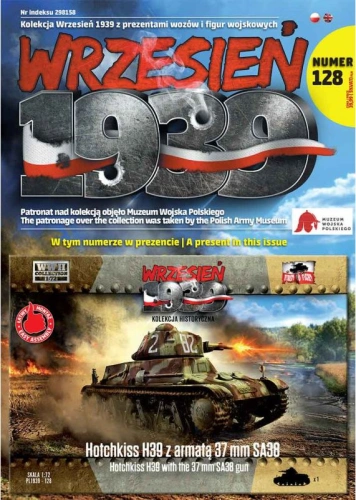 Hotchkiss H39 with 37 mm SA38 cannon 1:72 First To Fight PL1939-128