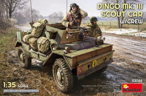 Dingo Mk.III Scout Car with crew 1:35 MiniArt 53088