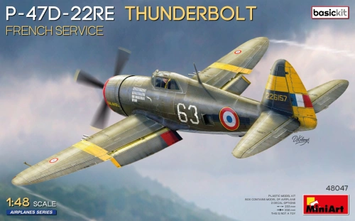 P-47D-22RE Thunderbolt French Service 1:48 MiniArt 48047