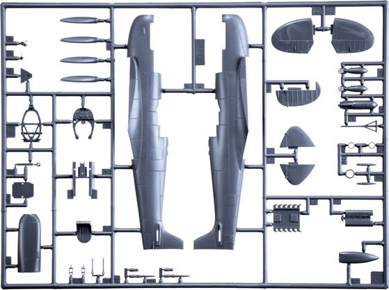 Zdjęcie Spitfire Mk.IX WWII Aces 1:48 Italeri 2843