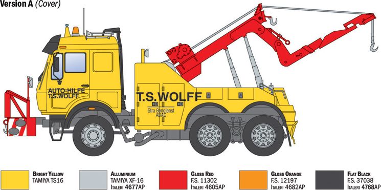 Zdjęcie Mercedes-Benz Wrecker Truck 1:24 Italeri 93808