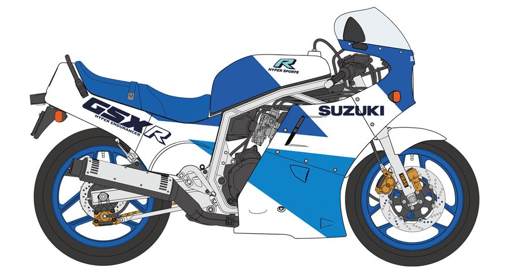 Zdjęcie Suzuki GSX-R750(H) (GR71G) 1:12 Hasegawa 21746