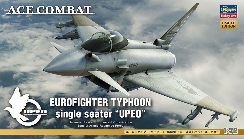 Zdjęcie Eurofighter Typhoon jednomiejscowy "UPEO" 1:72 Hasegawa SP355