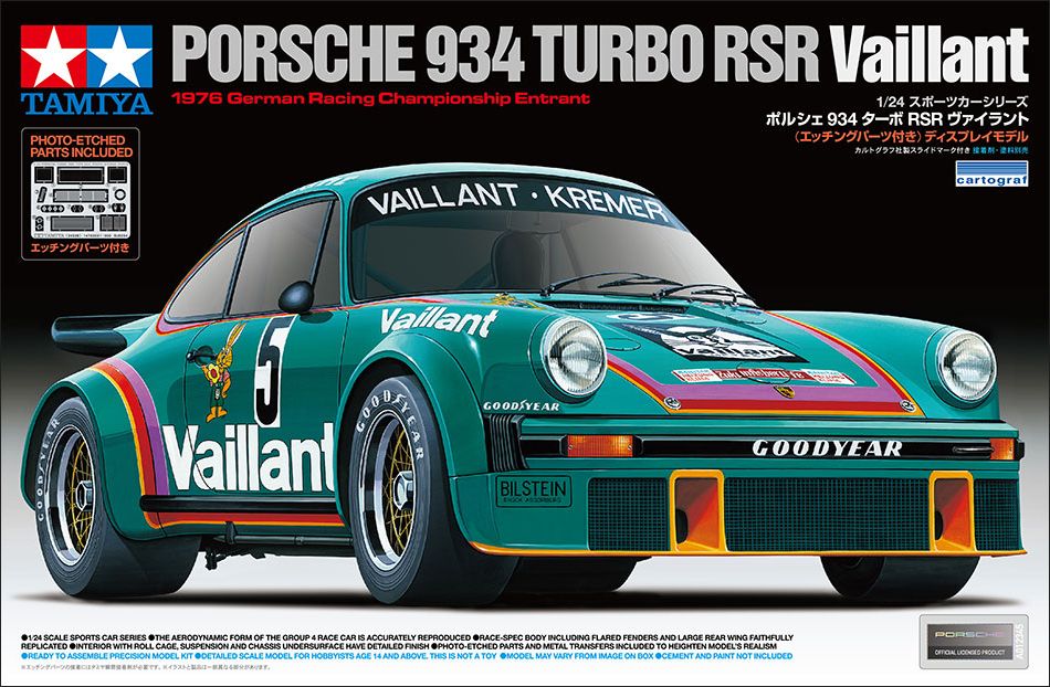 Zdjęcie Porsche 934 Turbo RSR Vaillant 1:24 Tamiya 24334
