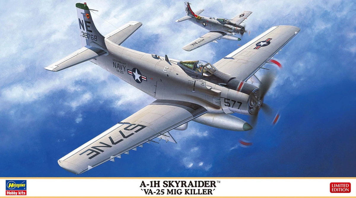Zdjęcie A-1H Skyraider 'VA-25 MiG Killer' 1:72 Hasegawa 02527