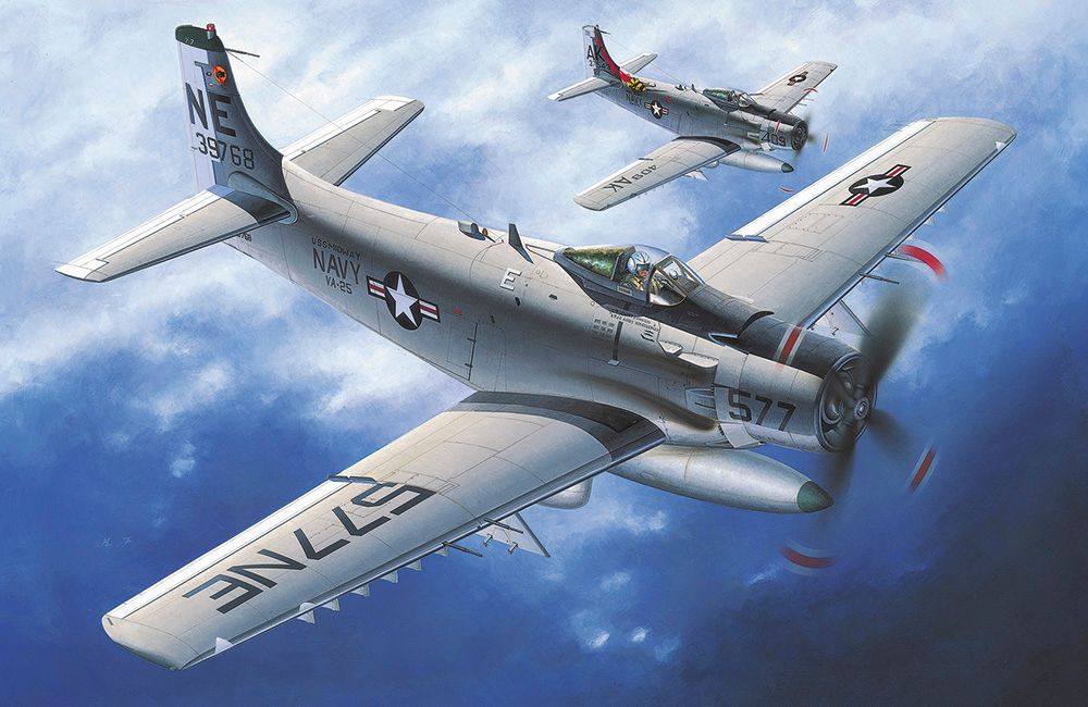 Zdjęcie A-1H Skyraider 'VA-25 MiG Killer' 1:72 Hasegawa 02527