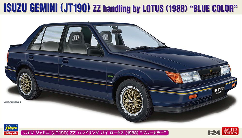 Zdjęcie Isuzu Gemini (JT190) ZZ handling by Lotus (1988) "Blue Color" 1:24 Hasegawa 20804