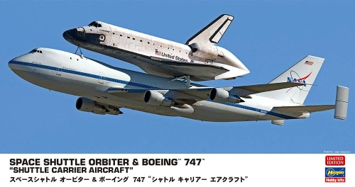 Space Shuttle Orbiter & Boeing 747 "Shuttle Carrier Aircraft" 1:200 Hasegawa 10844