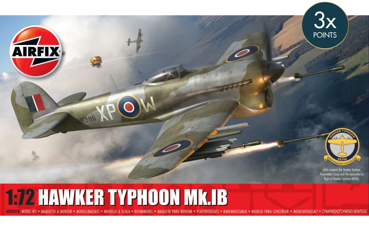 Zdjęcie Hawker Typhoon Mk.IB 1:72 Airfix 02041B
