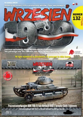 Pz.Kpfw. 40R 736 (f) or Renault R40 with SA18 gun with tail 1:72 First To Fight PL132