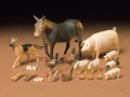 Zdjęcie dodatkowe produktu Zestaw zwierząt (Livestock Set) 1:35 Tamiya 35128