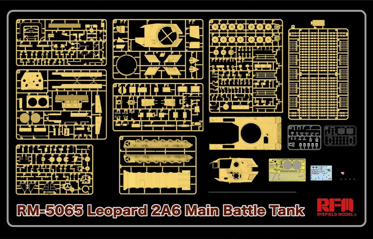 Zdjęcie dodatkowe produktu Leopard 2A6 Main Battle Tank 1:35 Rye Field Model RM-5065