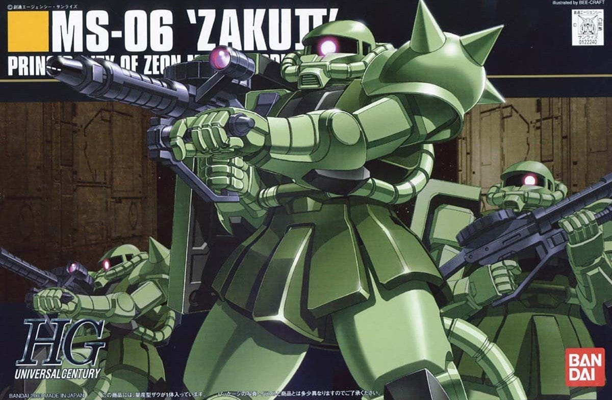 Zdjęcie główne produktu Gunpla MS-06F Zaku II Gundam HGUC 1:144