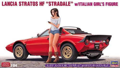 Lancia Stratos HF Stradale with figure 1:24 Hasegawa 20543