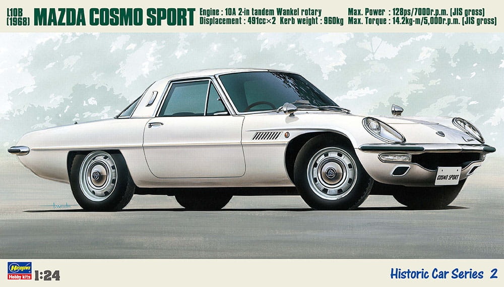 Zdjęcie główne produktu Mazda Cosmo Sport (L10B) '68 1:24 Hasegawa HC2