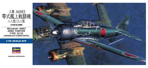Mitsubishi A6M3 Zero (Type 22/32) 1:72 Hasegawa D26