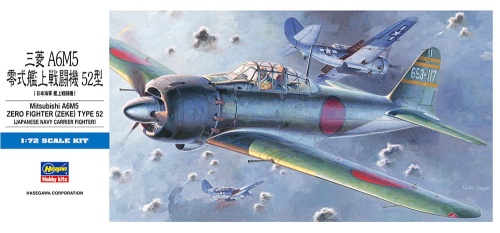 Mitsubishi A6M5 Zero Fighter (Zeke) Type 52 1:72 Hasegawa D22