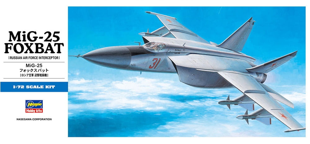 Zdjęcie główne produktu MiG-25 FOXBAT 1:72 Hasegawa D4