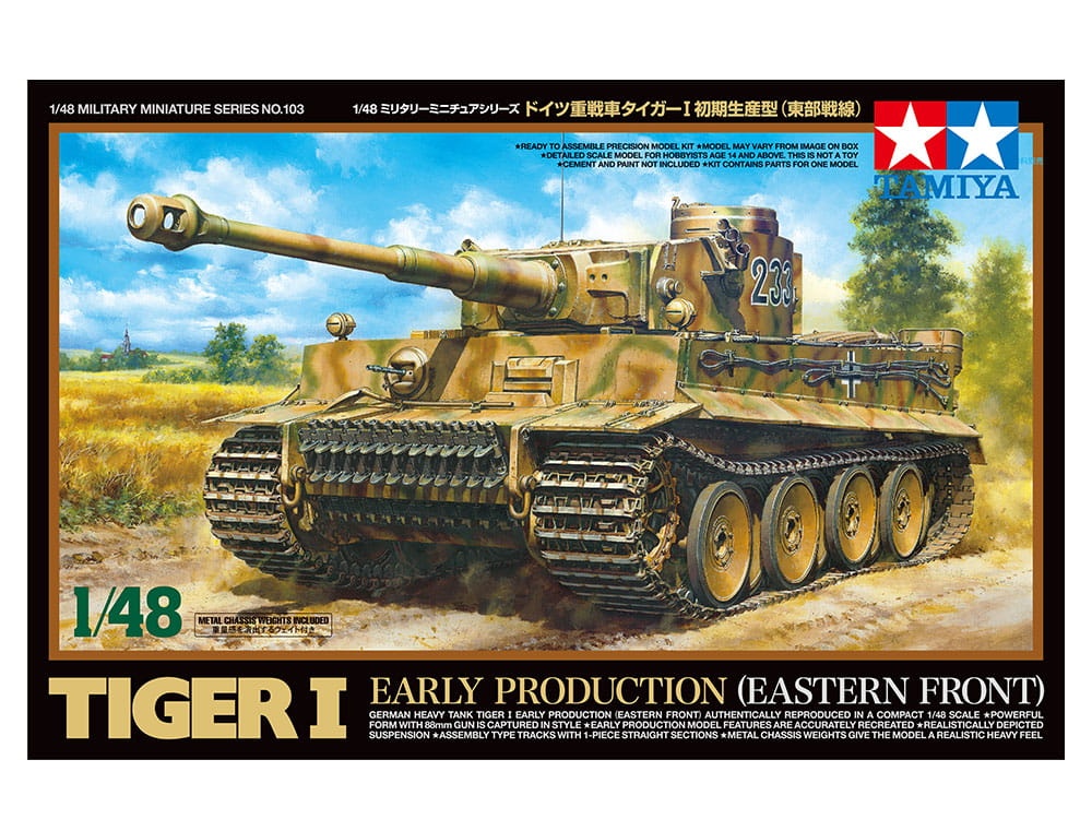 Zdjęcie główne produktu German Heavy Tank Tiger I Early Production (Eastern Front) 1:48 Tamiya 32603