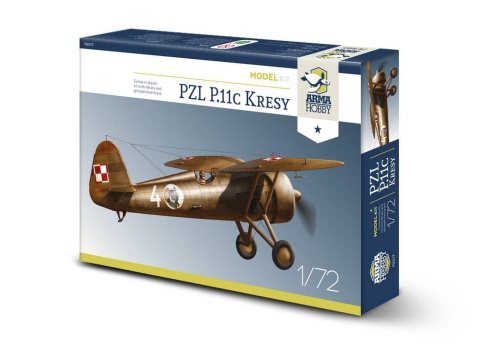 PZL P.11c Kresy Model Kit 1:72 Arma Hobby 70017