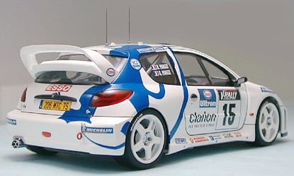 Zdjęcie dodatkowe produktu Peugeot 206 WRC 1:24 Tamiya 24221