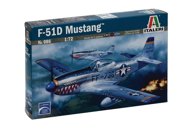 Zdjęcie główne produktu P-51D Mustang 1:72 Italeri 0086