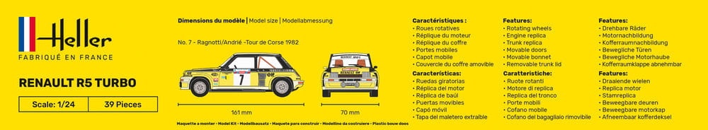 Zdjęcie dodatkowe produktu Renault R5 Turbo 1:24 Heller 80717