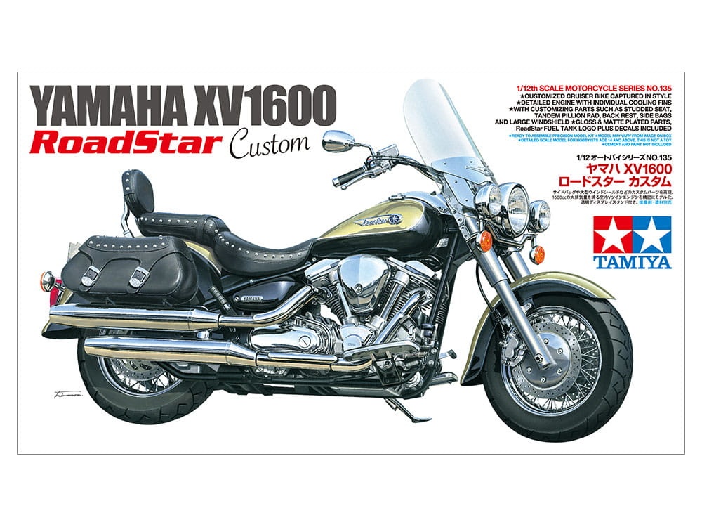 Zdjęcie główne produktu Yamaha XV1600 Road Star Custom 1:12 Tamiya 14135