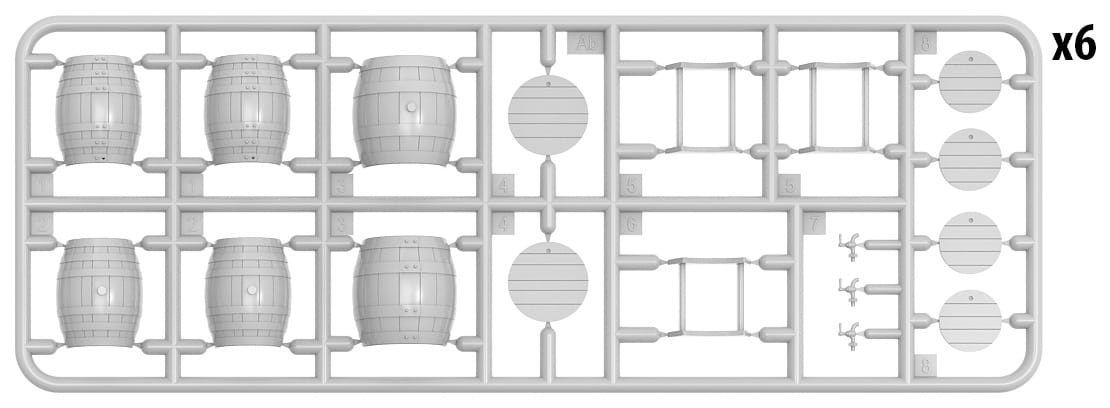 Zdjęcie dodatkowe produktu Wooden Barrels 1:35 MiniArt 35632