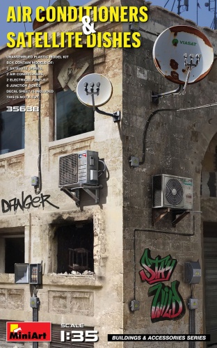 Air Conditioners and Satellite Dishes 1:35 MiniArt 35638