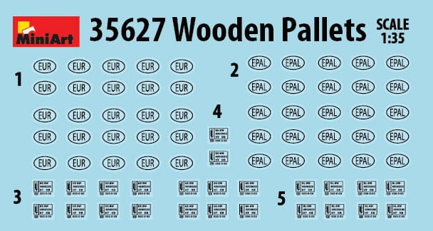 Zdjęcie dodatkowe produktu Wooden Pallets 1:35 MiniArt 35627