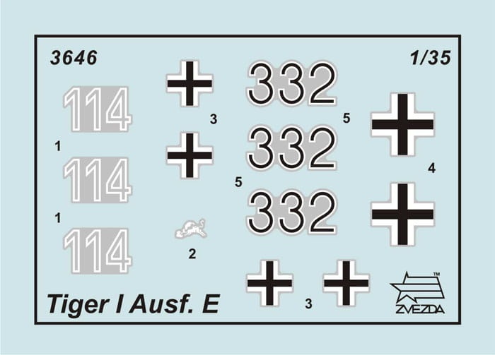 Zdjęcie dodatkowe produktu Tiger I Ausf. E (German Heavy Tank) 1:35 Zvezda 3646