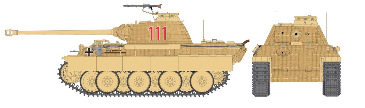 Zdjęcie dodatkowe produktu Sd.Kfz. 171 Panther Ausf. A 1:56 Italeri 15752