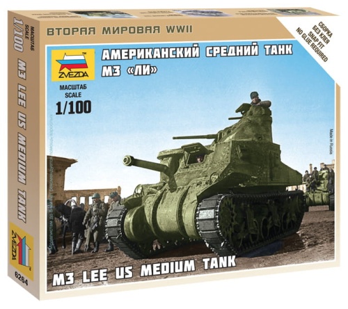 M3 Lee US Medium Tank 1:100 Zvezda 6264