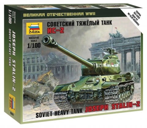 IS-2 Soviet heavy tank 1:100 Zvezda 6201