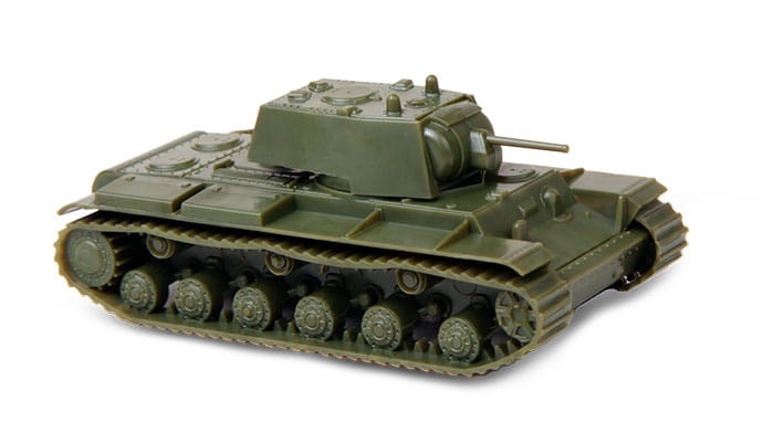 Zdjęcie dodatkowe produktu Soviet Heavy Tank mod.1941 With F-32 GUN 1:100 Zvezda 6190
