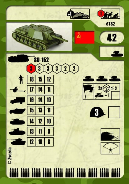 Zdjęcie dodatkowe produktu Howitzer SU-152 1:100 Zvezda 6182