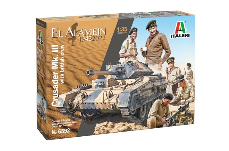 Zdjęcie główne produktu Crusader Mk. III with British Crew 1:35 Italeri 6592