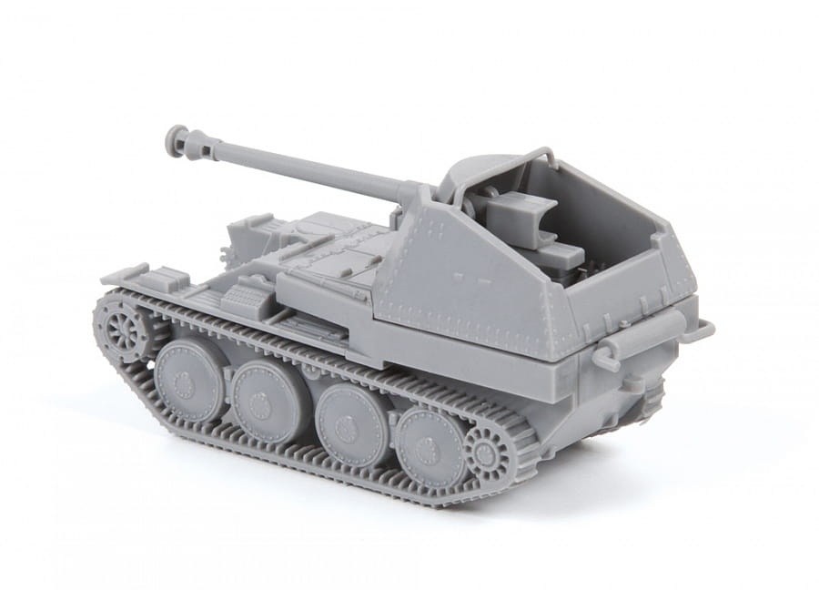 Zdjęcie dodatkowe produktu Marder III German self-propelled anti-tank-gun 1:100 Zvezda 6282