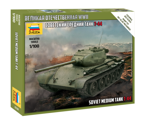 T-44 Soviet medium tank 1:100 Zvezda 6238