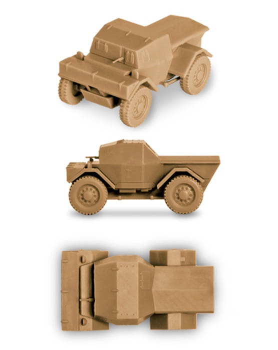 Zdjęcie dodatkowe produktu Daimler Mk-1 British Armored Car 1:100 Zvezda 6229